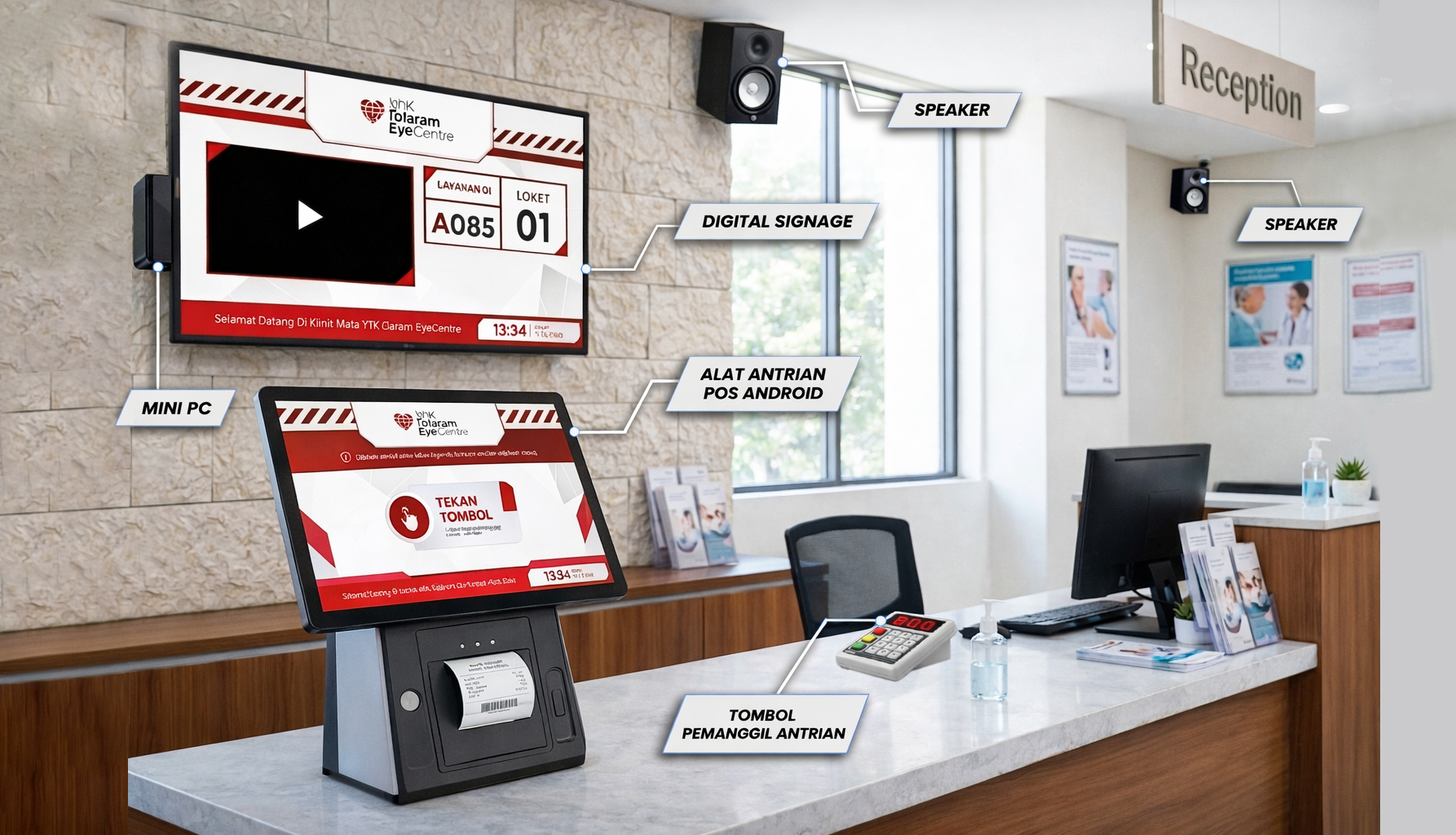 Paket Mesin Antrian Minimalis